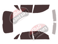 Kit film teinté Audi Q3 (1) 5 portes (2011 - 2018) Kit film teinté Audi Q3 (1) 5 portes (2011 - 2018)