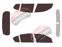 Kit film teinté Bmw Serie 1 (1) 5 portes (2004 - 2011) Kit film teinté Bmw Serie 1 (1) 5 portes (2004 - 2011)