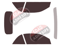 Kit film teinté Bmw Serie 2 (1) Cabriolet 2 portes (2015 - 2021)