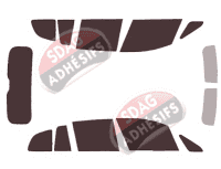 Kit film teinté Bmw Serie 2 (1) Gran Tourer 5 portes (depuis 2015)