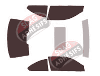 Kit film teinté Bmw Serie 3 (4) Coupe 2 portes (1999 - 2006)