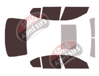 Kit film teinté Bmw Serie 5 / i5 (7) Berline 4 portes (2010 - 2016) Kit film teinté Bmw Serie 5 / i5 (7) Berline 4 portes (2010 - 2016)