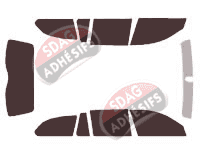 Kit film teinté Bmw Serie 5 / i5 (6) Touring Break 5 portes (2004 - 2010) Kit film teinté Bmw Serie 5 / i5 (6) Touring Break 5 portes (2004 - 2010)