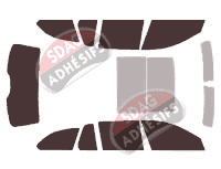 Kit film teinté Bmw Serie 5 / i5 (7) Touring Break 5 portes (2010 - 2017)