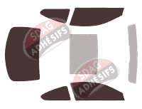 Kit film teinté Bmw Serie 6 (3) Coupe 2 portes (2012 - 2018)