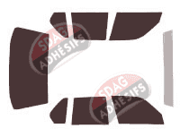 Kit film teinté Bmw Serie 7 / i7 (2) Berline 4 portes (1986 - 1994)