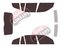 Kit film teinté Bmw X3 / iX3 (1) 5 portes (2003 - 2010)