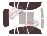 Kit film teinté Bmw X3 / iX3 (2) 5 portes (2010 - 2017) Kit film teinté Bmw X3 / iX3 (2) 5 portes (2010 - 2017)