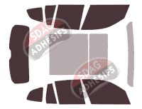 Kit film teinté Bmw X3 / iX3 (3) 5 portes (2017 - 2024) Kit film teinté Bmw X3 / iX3 (3) 5 portes (2017 - 2024)