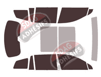 Kit film teinté Cadillac XT-6 (1) 5 portes (depuis 2019)