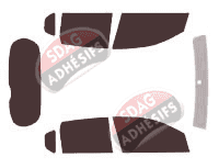 Kit film teinté Suzuki Swift (3) + 5 portes (2004 - 2010)