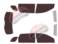 Kit film teinté Chevrolet Captiva (2) 5 portes (depuis 2021)
