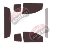 Kit film teinté Gmc Canyon (2) Ext Cab Pick-up 4 portes (2013 - 2023)
