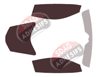 Kit film teinté Chevrolet Corvette (8) C8 Coupe 3 portes (depuis 2020)