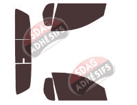 Kit film teinté Chevrolet Montana Pick-up 2 portes (2003 - 2018)