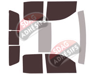 Kit film teinté Chevrolet Silverado (4) Double Cabine HD Pick-up 4 portes (depuis 2019) Kit film teinté Chevrolet Silverado (4) Double Cabine HD Pick-up 4 portes (depuis 2019)