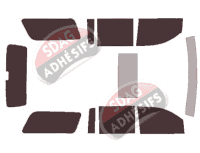 Kit film teinté Cadillac Escalade (4) ESV 5 portes (2014 - 2020)