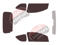 Kit film teinté Citroën C1 (1) 3 portes (2005 - 2014)