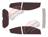 Kit film teinté Citroën C2 3 portes (2003 - 2011)