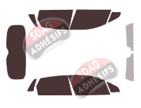 Kit film teinté Citroën C4 (2) 5 portes (2010 - 2018) Kit film teinté Citroën C4 (2) 5 portes (2010 - 2018)