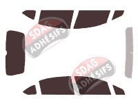 Kit film teinté Citroën C4 (1) 5 portes (2004 - 2011) Kit film teinté Citroën C4 (1) 5 portes (2004 - 2011)