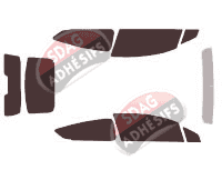 Kit film teinté Citroën C4 (1) 3 portes (2004 - 2011) Kit film teinté Citroën C4 (1) 3 portes (2004 - 2011)