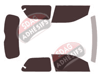 Kit film teinté Citroën Cactus (2) 5 portes (2018 - 2021)