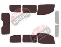 Kit film teinté Toyota ProAce (2) Compact 4/5 portes (depuis 2016)