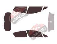 Kit film teinté Citroën DS4 (1) 5 portes (2011 - 2018) Kit film teinté Citroën DS4 (1) 5 portes (2011 - 2018)