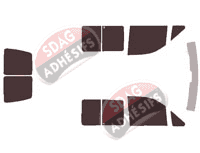 Kit film teinté Fiat Scudo (1) Utilitaire 5 portes (1995 - 2007)