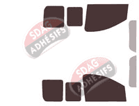 Kit film teinté Fiat Scudo (2) Utilitaire 5/6 portes (2007 - 2017)