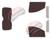 Kit film teinté Toyota ProAce (1) Utilitaire 4/5 portes (2007 - 2017)
