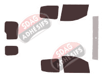 Kit film teinté Fiat Fiorino (2) Qubo Utilitaire 5 portes (depuis 2008)
