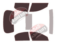 Kit film teinté Holden Viva (1) JF 5 portes (2002 - 2010) Kit film teinté Holden Viva (1) JF 5 portes (2002 - 2010)