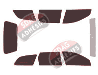 Kit film teinté Holden Viva (1) JF Break 5 portes (2002 - 2010) Kit film teinté Holden Viva (1) JF Break 5 portes (2002 - 2010)