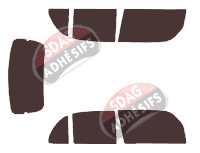 Kit film teinté Daihatsu Cuore (5) 5 portes (1998 - 2003) Kit film teinté Daihatsu Cuore (5) 5 portes (1998 - 2003)