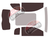 Kit film teinté Fiat 500 (2) 3+1 4 portes (depuis 2021)