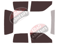 Kit film teinté Fiat Cinquecento 3 portes (1992 - 1998)