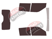 Kit film teinté Fiat Doblo (2) Utilitaire 4/5 portes (2009 - 2022)