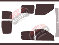 Kit film teinté Fiat Doblo (2) Utilitaire 5/6 portes (2009 - 2022)