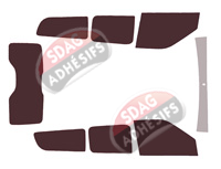 Kit film teinté Fiat Doblo (2) Maxi 5 portes (2010 - 2022) Kit film teinté Fiat Doblo (2) Maxi 5 portes (2010 - 2022)