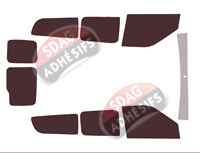 Kit film teinté Fiat Doblo (2) Maxi 5/6 portes (2010 - 2022) Kit film teinté Fiat Doblo (2) Maxi 5/6 portes (2010 - 2022)