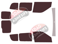 Kit film teinté Fiat Doblo (2) 6 portes (2010 - 2022)
