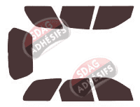Kit film teinté Fiat Palio (1) Weekend Break 5 portes (2004 - 2009)