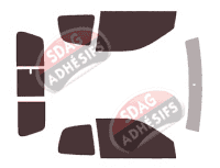 Kit film teinté Fiat Strada (4) Adventure Pick-up 2 portes (2007 - 2019)