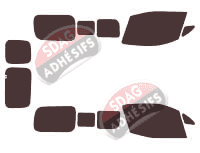 Kit film teinté Nissan Evalia (1) NV200 6 portes (2009 - 2021)