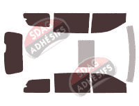 Kit film teinté Lancia Voyager 5 portes (2011 - 2016) Kit film teinté Lancia Voyager 5 portes (2011 - 2016)