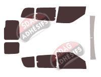 Kit film teinté Fiat Doblo (2) 6 portes (2009 - 2022) Kit film teinté Fiat Doblo (2) 6 portes (2009 - 2022)