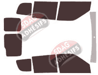 Kit film teinté Fiat Doblo (2) 6 portes (2009 - 2022)