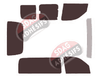 Kit film teinté Renault Kangoo (1) Utilitaire 4 portes (1997 - 2008) Kit film teinté Renault Kangoo (1) Utilitaire 4 portes (1997 - 2008)